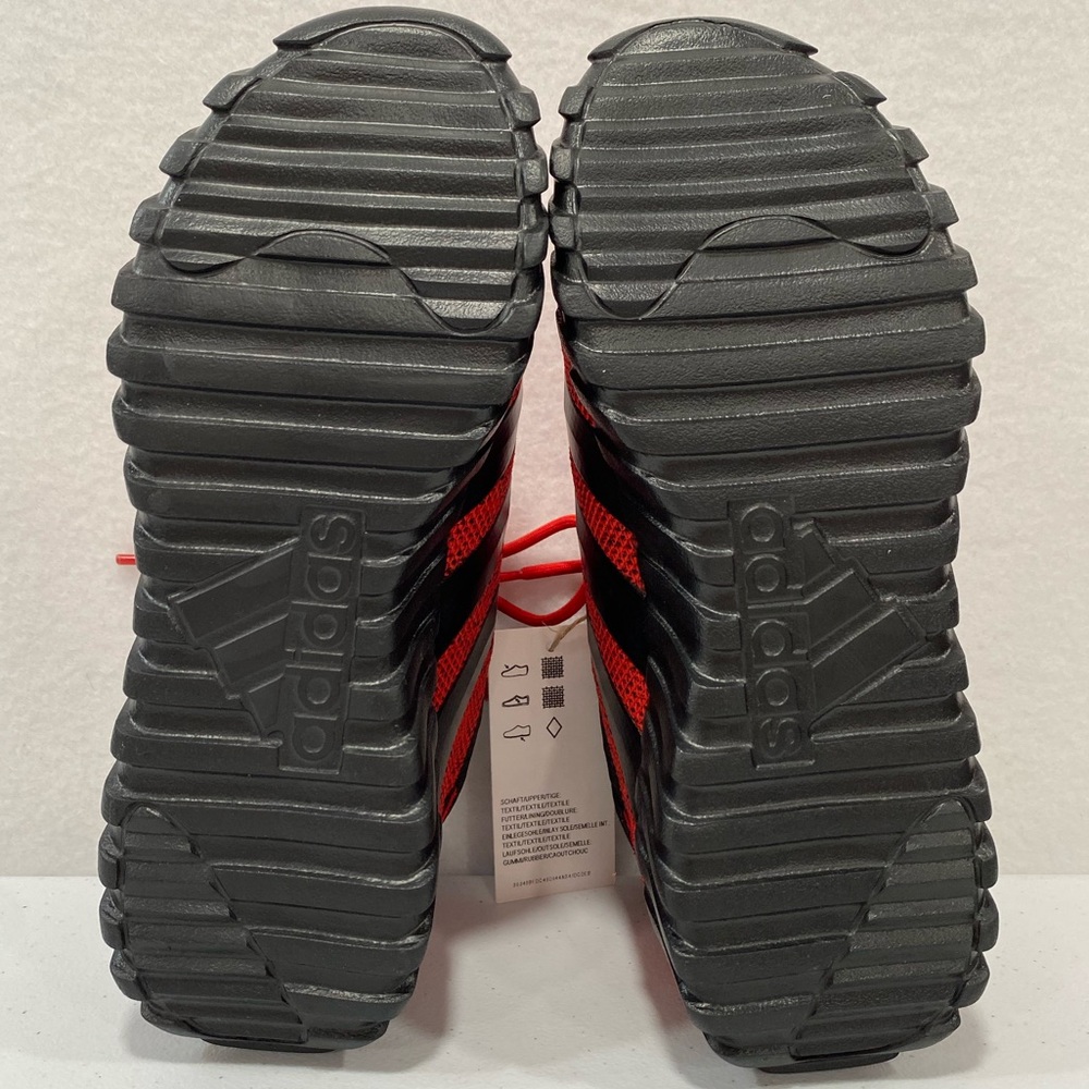 NIB Adidas Red & Black Sneakers Kids Size 4 Kaptur 3.0 Running Shoes Women’s 5.5 - Picture 9 of 13